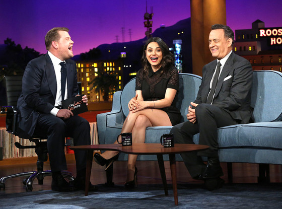 James Corden, Tom Hanks, Mila Kunis James Corden, Tom Hanks, Mila Kunis